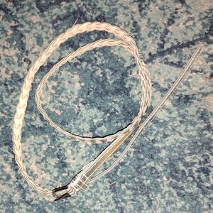 Braided Metallic Gold Belt